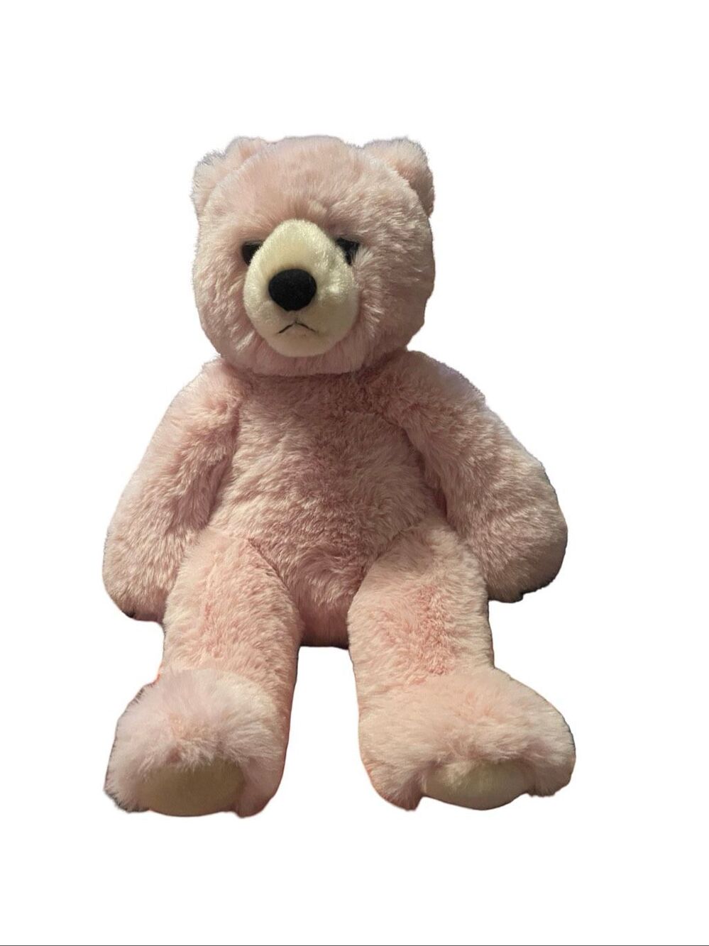 New Aurora Blush Pink Super Soft Humphrey Bear Plush Toy Stuffed Animal 11"